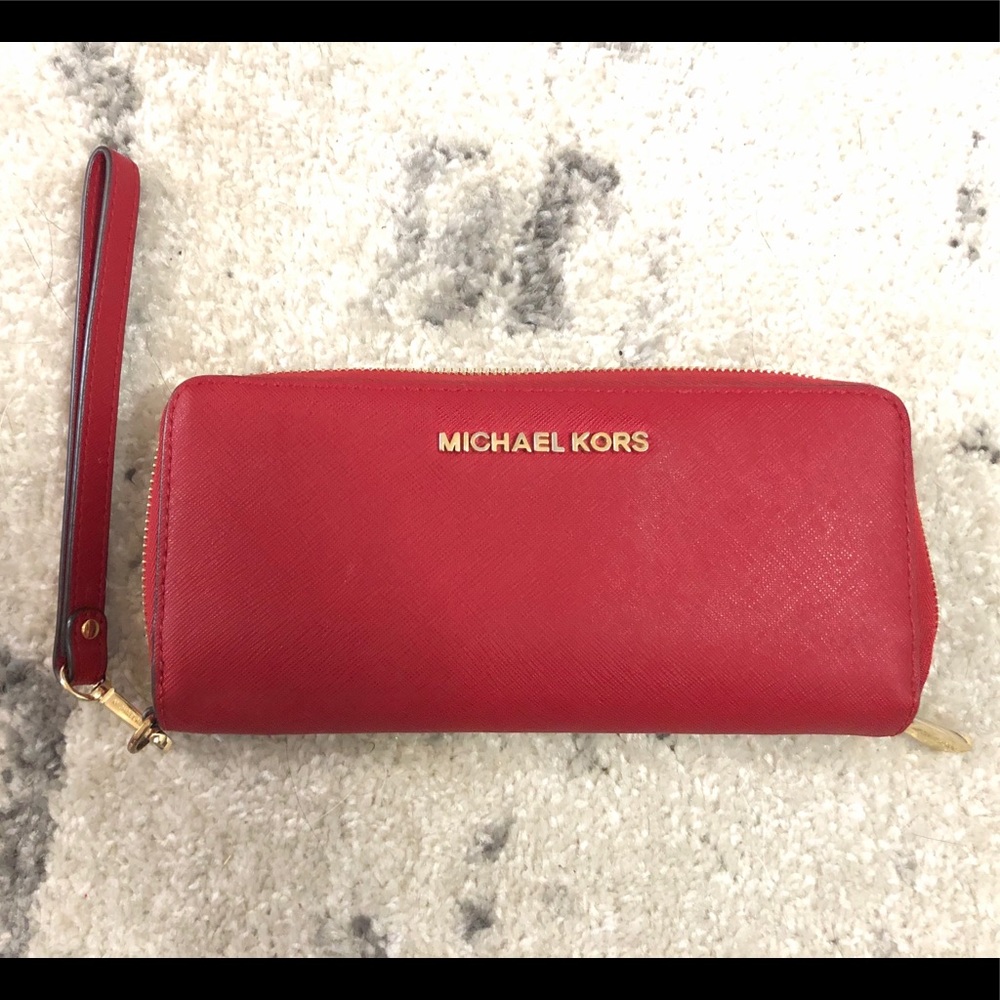 Michael Kors LG Zip Around Jet Set Wallet